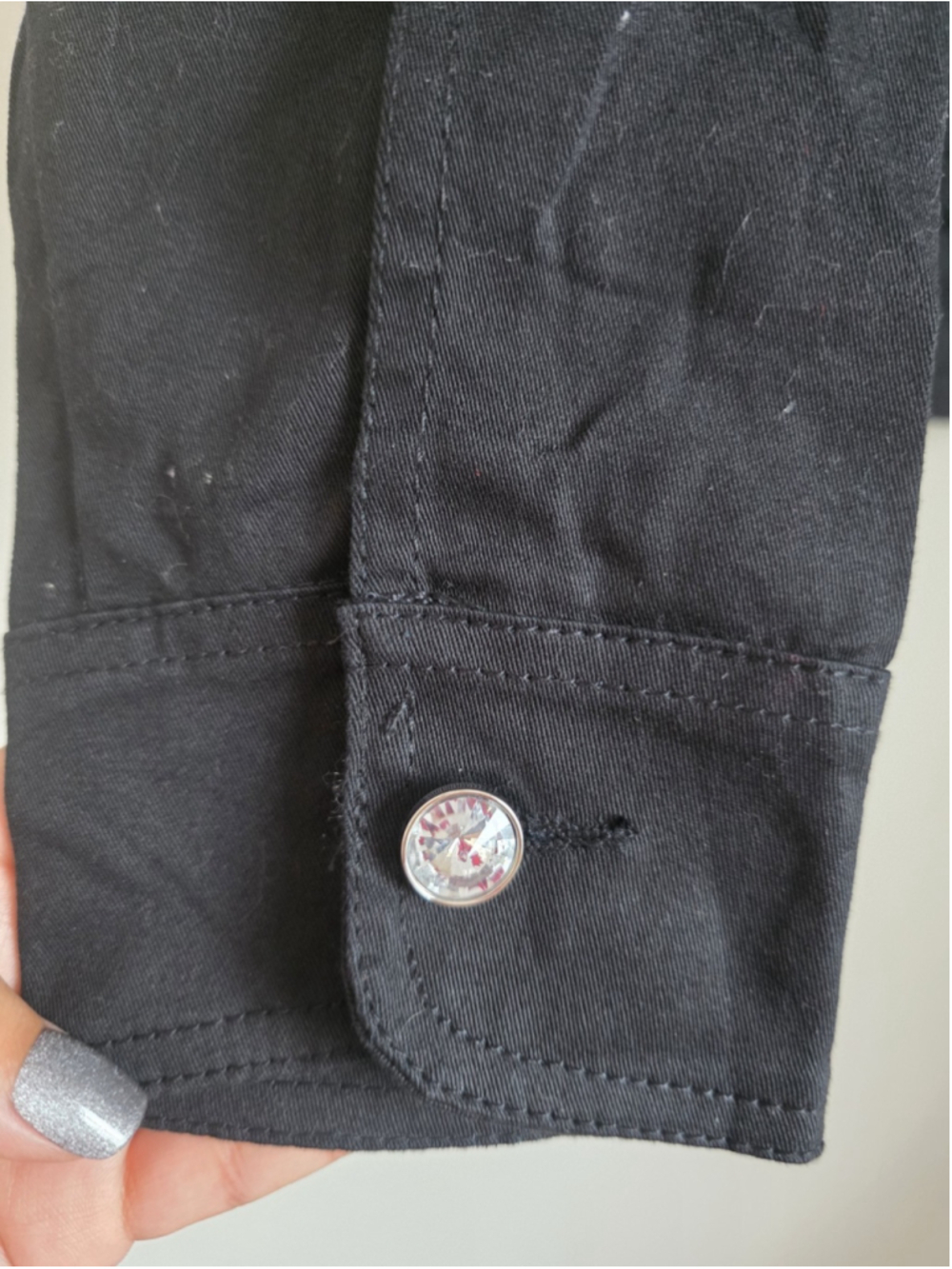 Vintage Isaac's Designs Rhinestone Western Academia Statement Jacket L - Picture 5 of 11